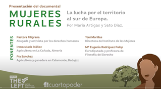 Cartel de presentación del documental MUJERES RURALES