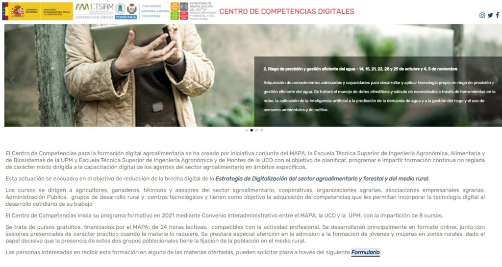 Imagen web centro de competencias digitales