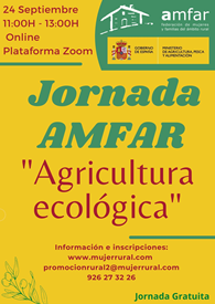 Cartel Jornadas online “Agricultura ecológica”