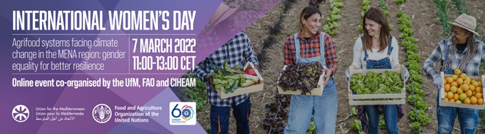 Cartel evento “Sistemas agroalimentarios frente al cambio climático en la Región MENA”