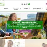 Captura de pantalla de la web Desafío Mujer rural