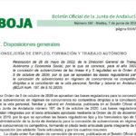 Imagen del Boletín Oficial de la Junta de Andalucía